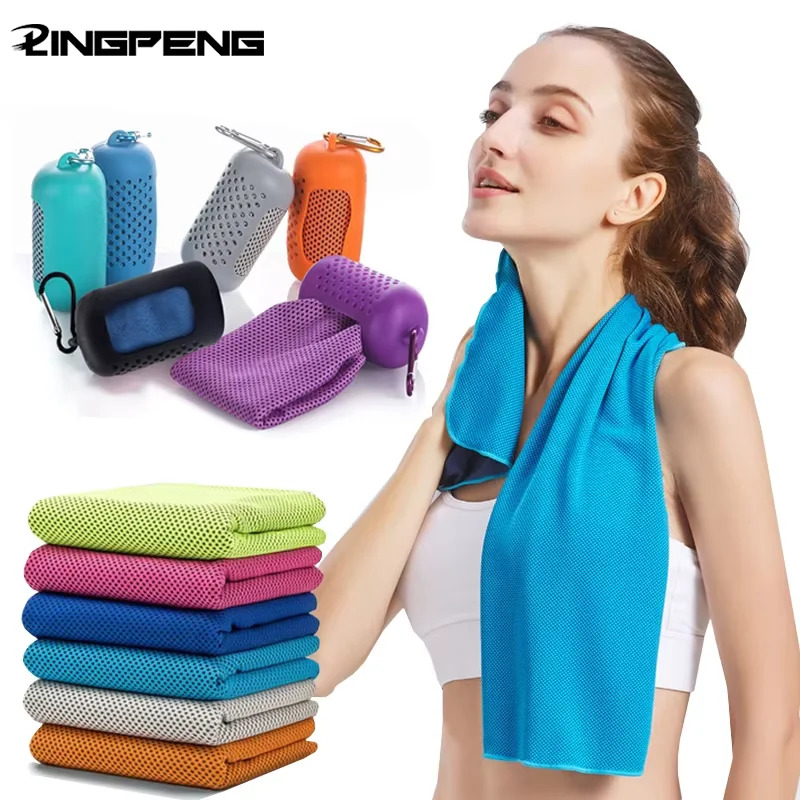 Camp Towel Microfiber - 速乾性マイクロファイバー冷却スポーツタオル、アイススポーツタオル、フィットネス用クールタオル、キャンプ用タオル
