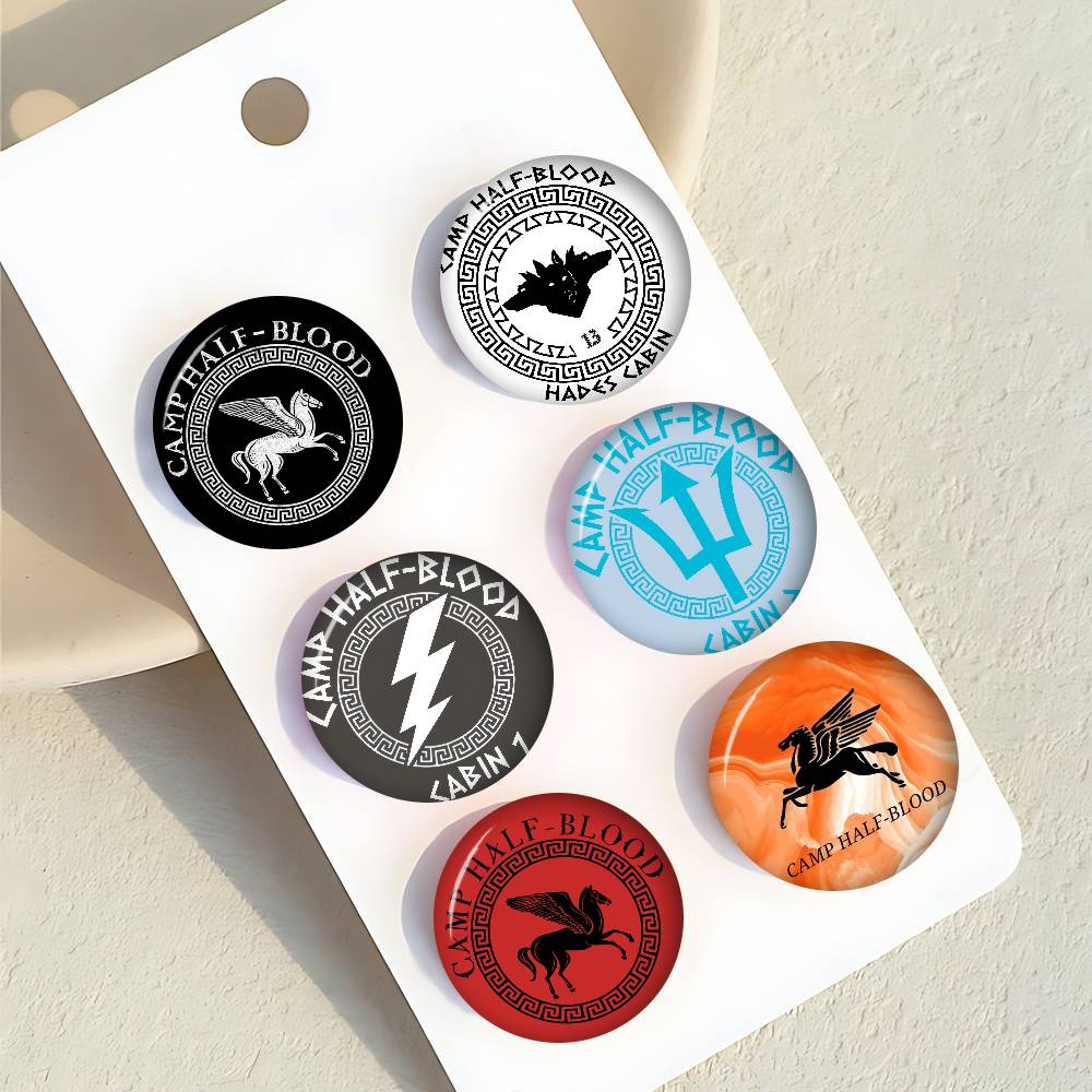 Outdoor Camping Logo - クリエイティブピンズ 面白い丸型スナップインブローチバッジ バックパック帽子アクセサリー ジュエリーギフト 友人への贈り物 CHB