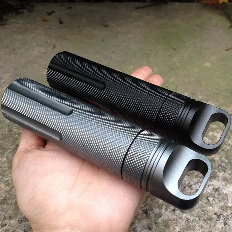 Fire Starter Flint - 屋外 CNC 防水緊急応急処置キット安全サバイバル機器アルミ薬瓶キャンプ EDC 貯蔵タンクボックス
