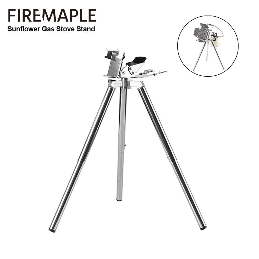 Outdoor Camping Gas Heater - Fire-Maple ひまわりガスストーブスタンド 1/4 インチネジ軽量ガスヒーター三脚ステンレス鋼屋外バーナーホルダーキャンプ用
