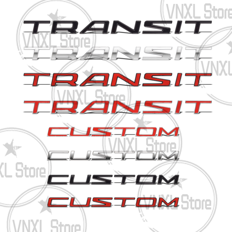 Outdoor Camping Logo - 車のスタイリングフォードトランジットカスタムレター 3D 金属ステッカーチューニングキャンピングカーバン車のトランクボディエンブレム自動車デカールアクセサリー