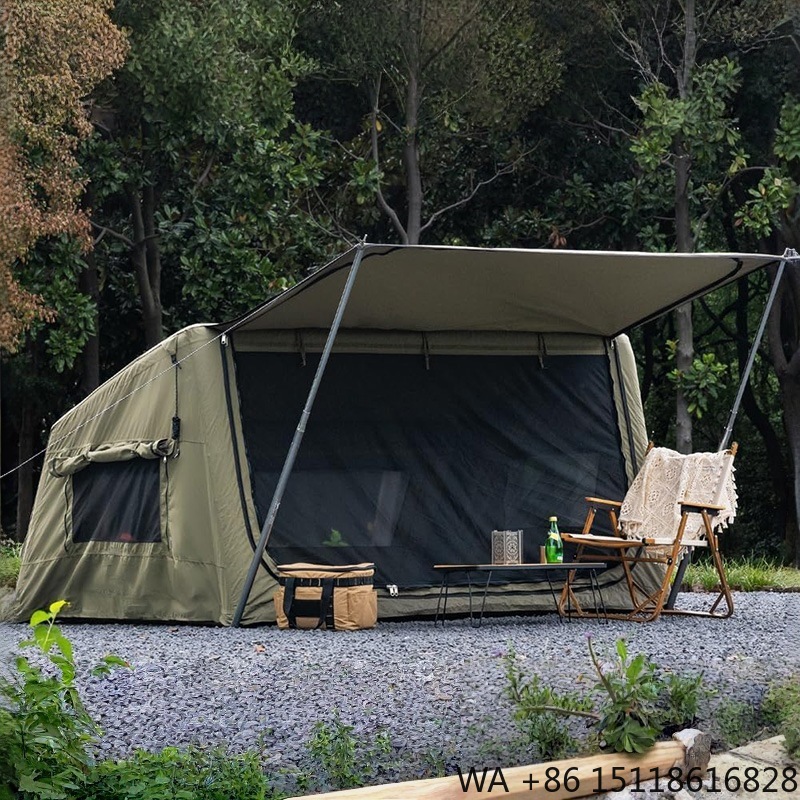 Outdoor Camping Tent Waterproof - 屋外自動膨張式キャンプテント キャンプパーティー 四季対応 防水 防炎 コットン製寝台