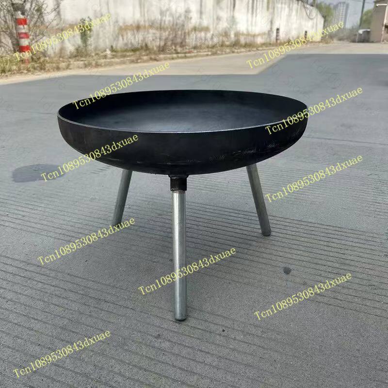 Outdoor Camping Fire Pit - 80cm大型鋳鉄製ファイヤーピット、屋内外兼用焚き火台、キャンプ、バーベキュー、焚き火用