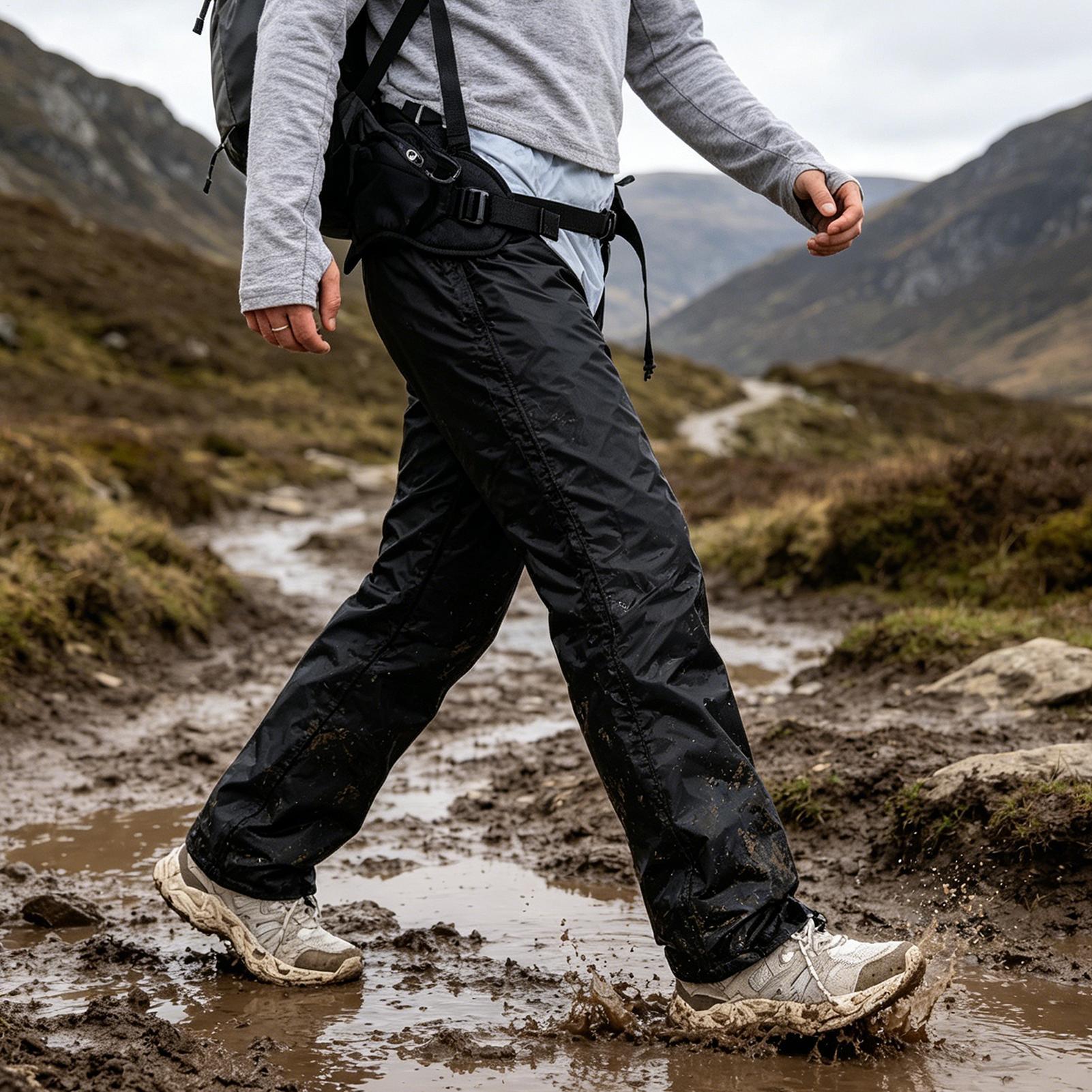 Trekking Gaiters - 男性用レッグゲートル 調節可能な防水ガードゲートル ハイキング用 アウトドアサイクリング 登山 釣り