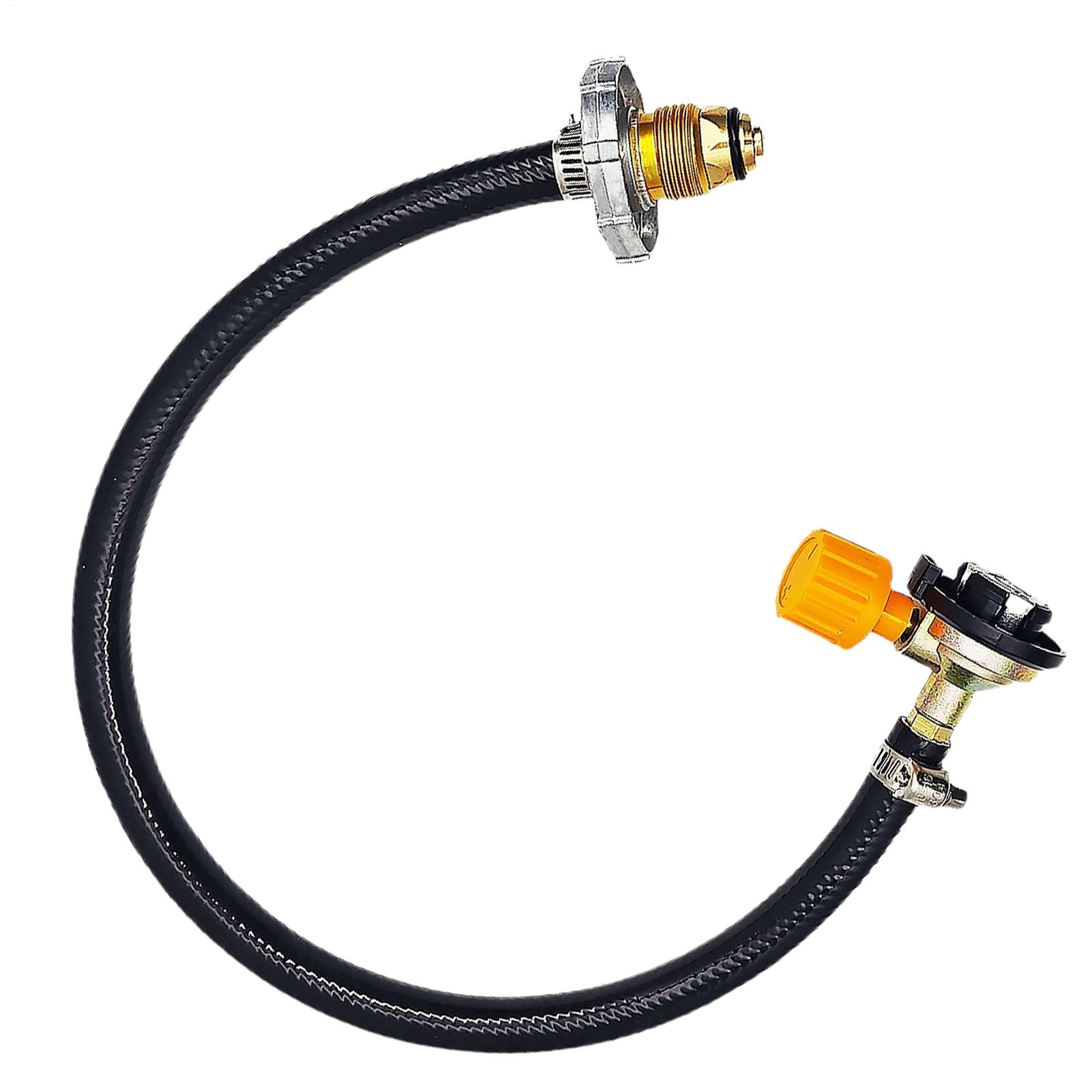 Outdoor Camping Gas Heater - ユニバーサルプロパンアダプターホースは、ポータブルヒーターと互換性のある小型家電を1ポンドの大型タンクに接続します