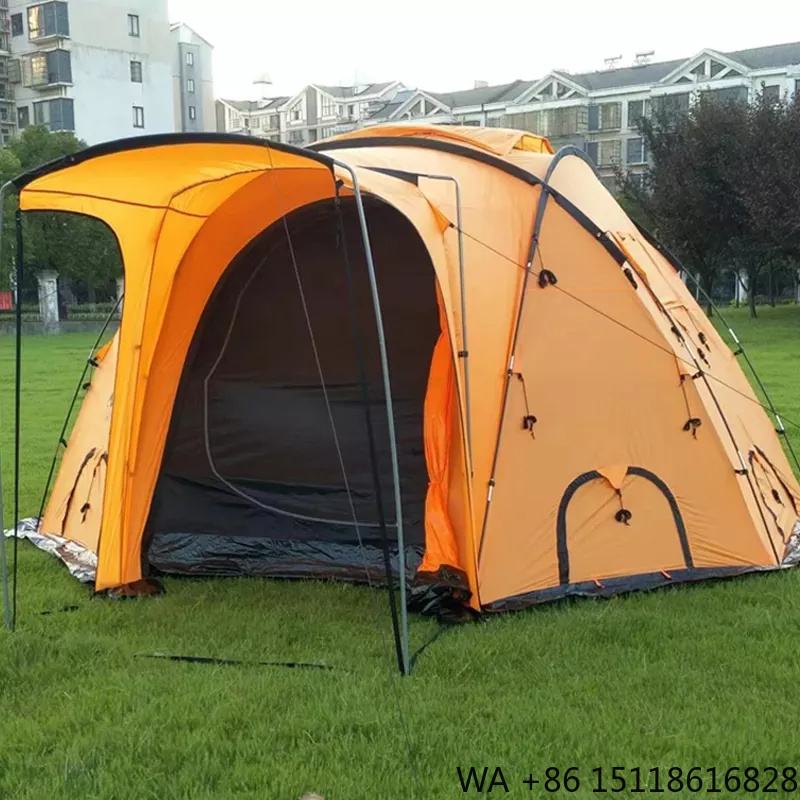 Outdoor Camping Tent Waterproof - ファミリーサイズ5～8人用3シーズン防水ダブルレイヤーキャンプテントドームテント