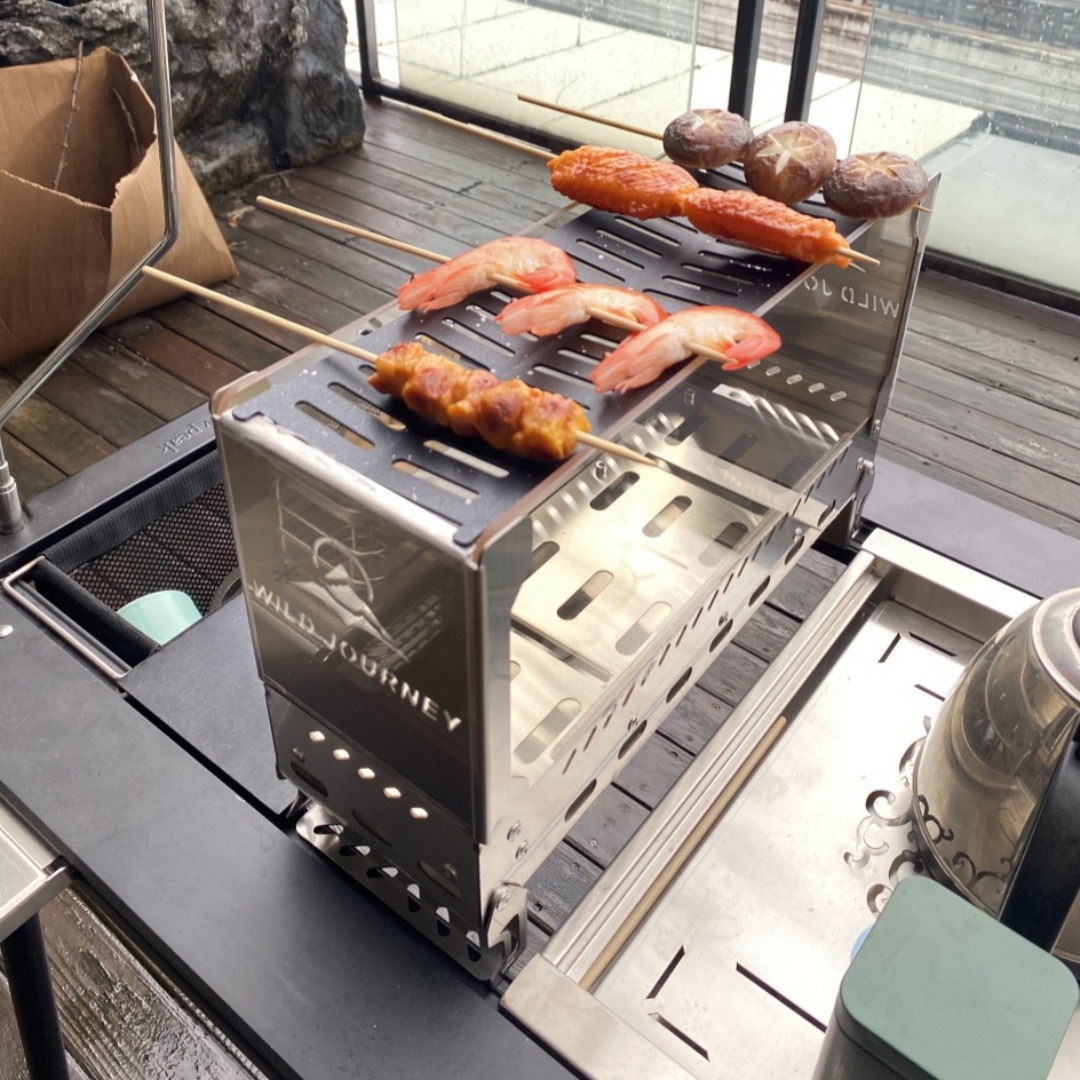 SmiloDon キャンプ折りたたみ式火鉢 IGT ハーフユ - Outdoor Camping Fire Pit のレビューと価格