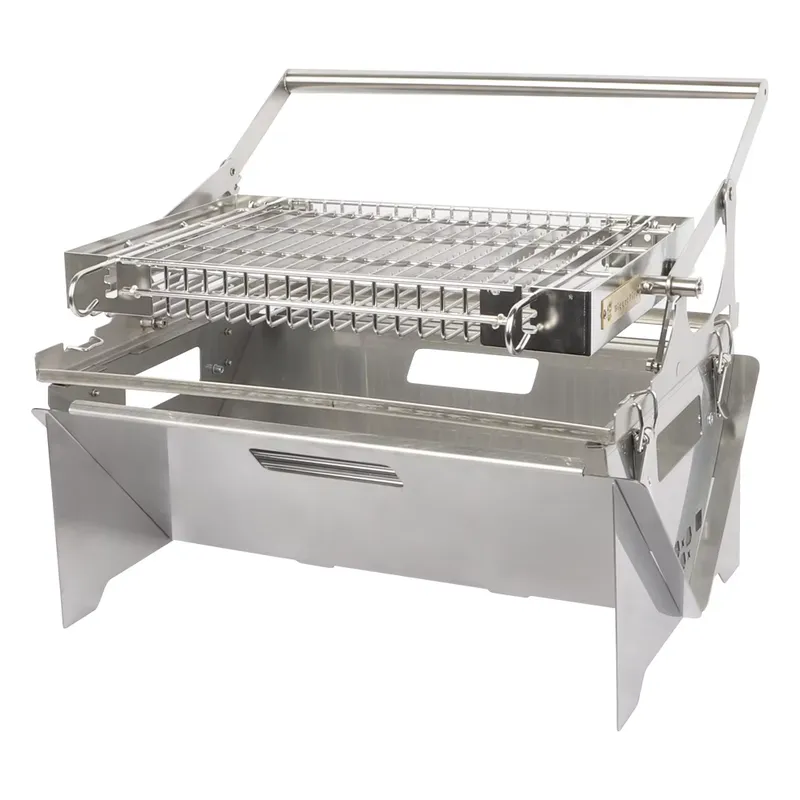 カスタム折りたたみ式ポータブル焚き火台グリルフリップBBQ焚 - Outdoor Camping Fire Pit のレビューと価格
