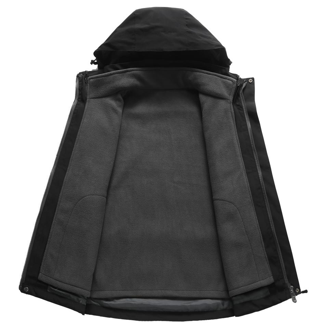 カスタムメンズプラスサイズポーラフリースジップアップジャケッ - Outdoor Camping Logo のレビューと価格
