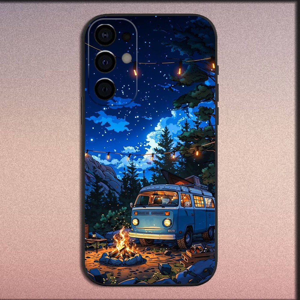 キャンプ用電話ケース,Samsung s25,s24,s21 - Outdoor Camping Anime のレビューと価格
