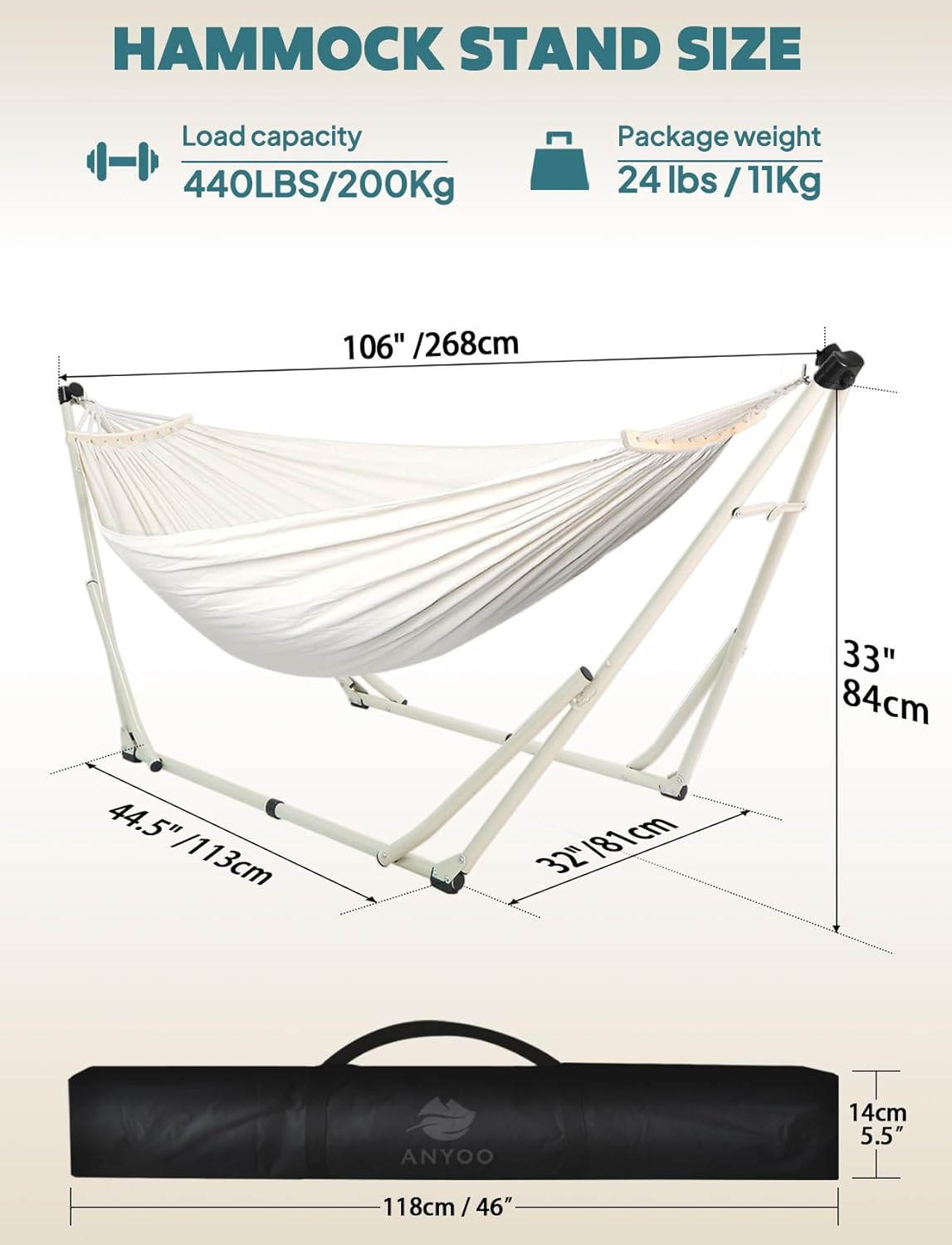 2-in-1 ハンモックとスイングチェア、折りたたみ式スチー - Outdoor Indoor Camping のレビューと価格