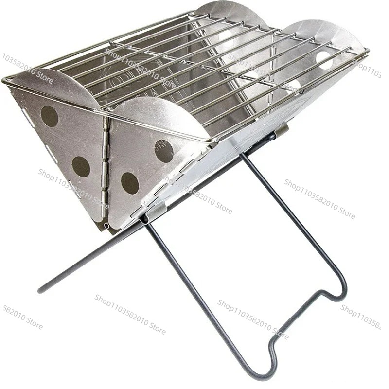 安定した屋外キャンプ用フラットバックパックポータブルステンレ - Outdoor Camping Fire Pit のレビューと価格