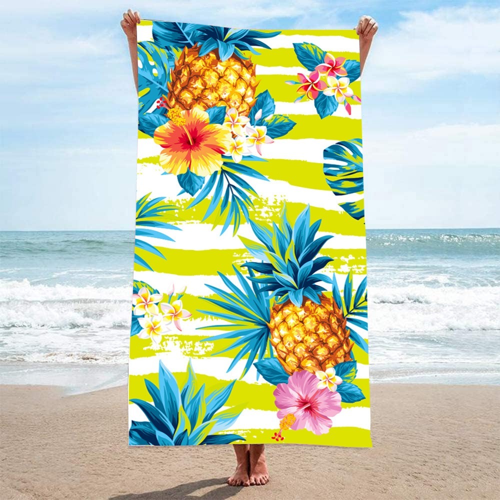 レターパームツリービーチタオル 100x180CM バスタオ - Camp Towel Microfiber のレビューと価格