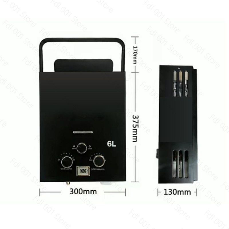 6L ポータブル タンクレス ガス給湯器 アウトドア キャン - Outdoor Camping Gas Heater のレビューと価格