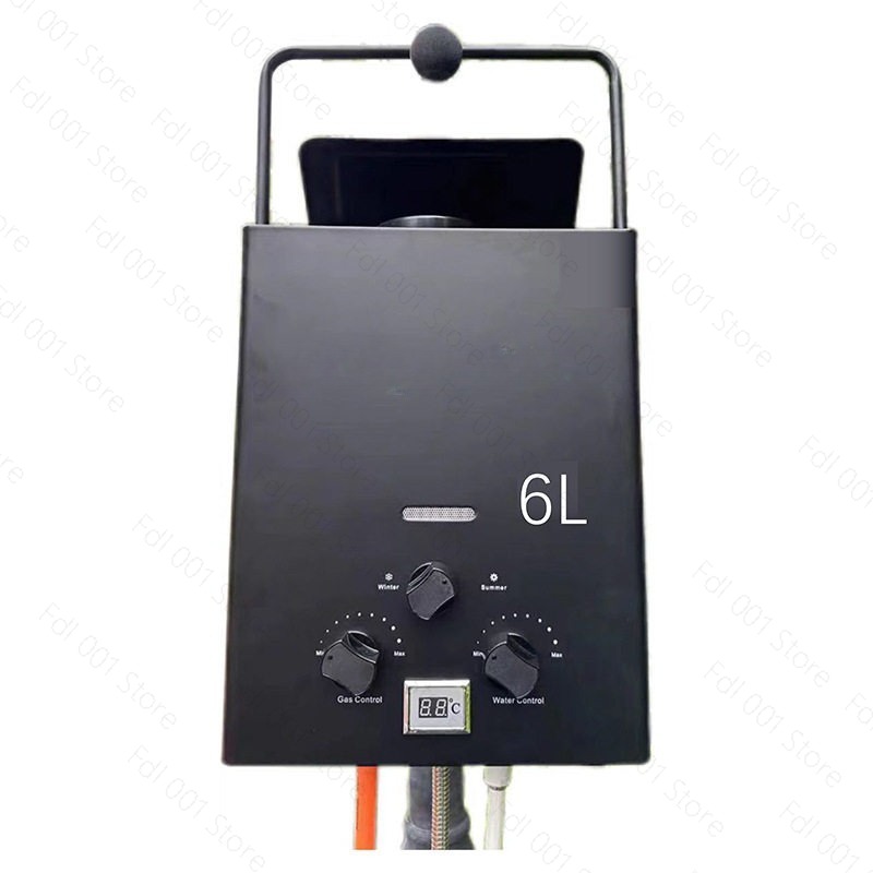 6L ポータブル タンクレス ガス給湯器 アウトドア キャン - Outdoor Camping Gas Heater のレビューと価格