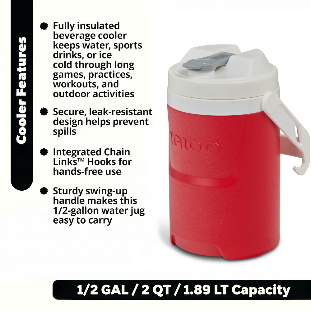 スポーツウォーターボトル 1/2ガロン ジャグ ハンドルフッ - Outdoor Camping Water Jug のレビューと価格
