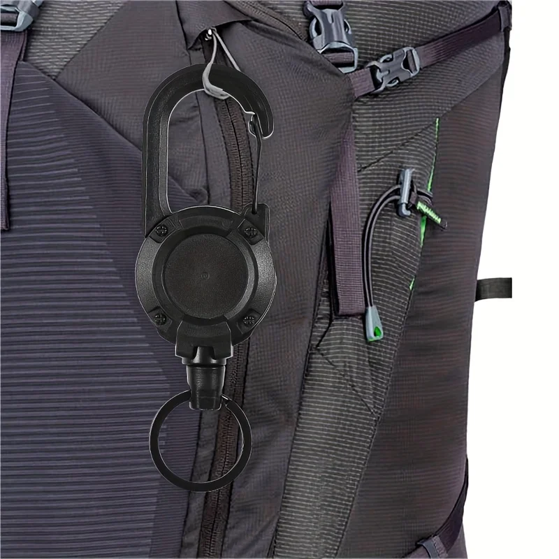 拡張可能な格納式ホルダーキーホルダーバッジリール高耐久クリッ - Outdoor Camping Logo のレビューと価格