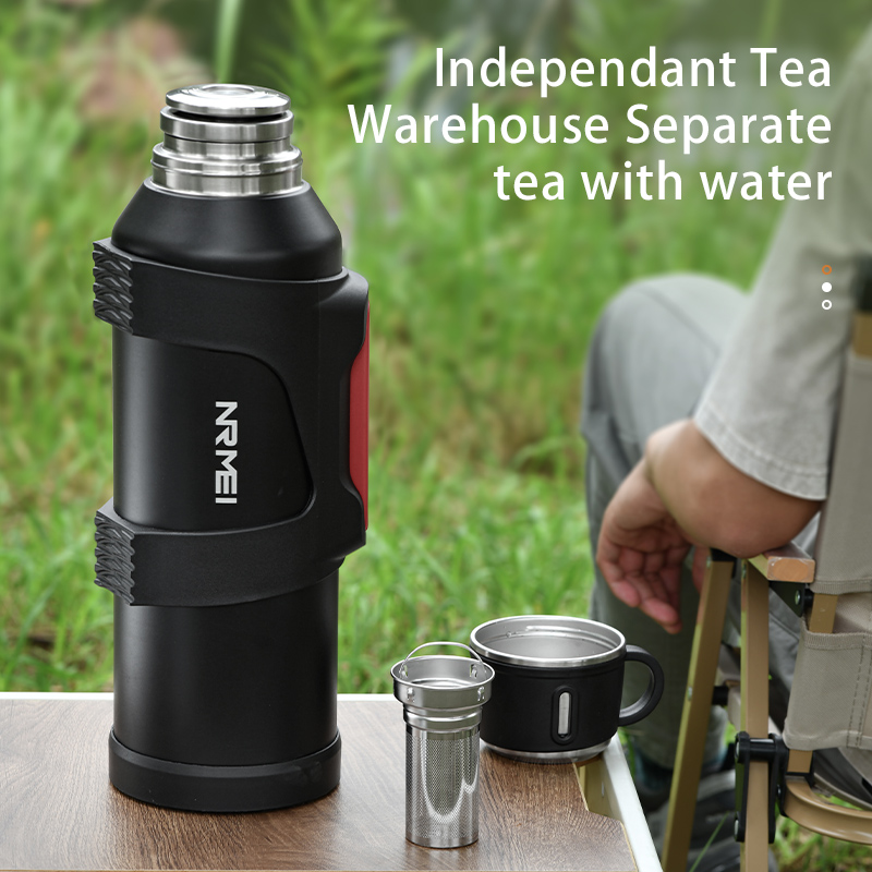 ステンレス鋼製断熱ジャグ、ティーフィルター付き、屋外用ポータ - Outdoor Camping Water Jug のレビューと価格