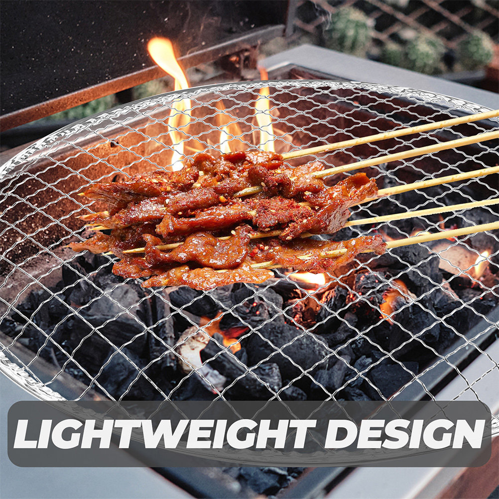 10個入りBBQグリルメッシュファイヤーピットクッキンググリ - Outdoor Camping Fire Pit のレビューと価格
