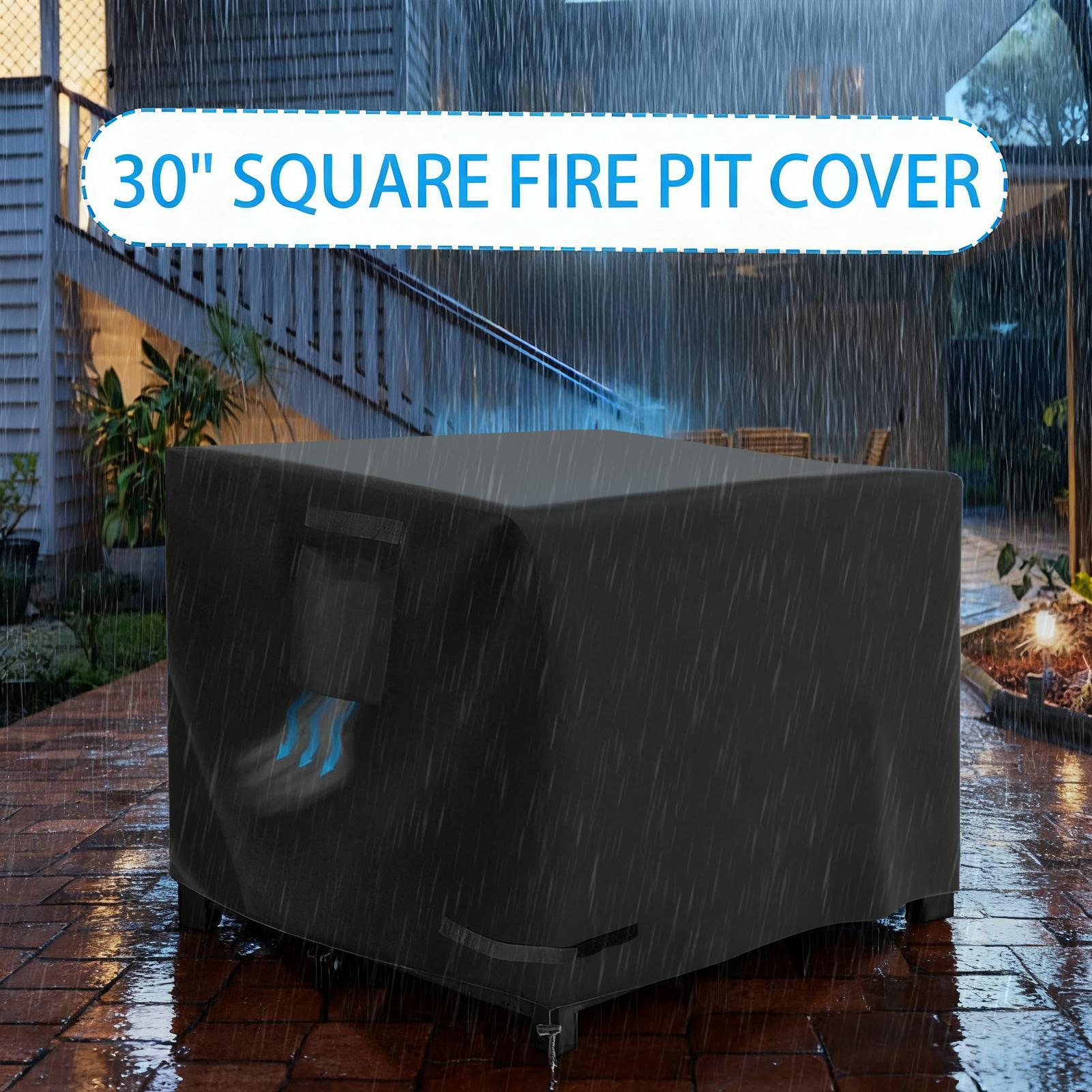 屋外ファイヤーピットカバー 30インチ 防水ヘビーデューティ - Outdoor Camping Fire Pit のレビューと価格