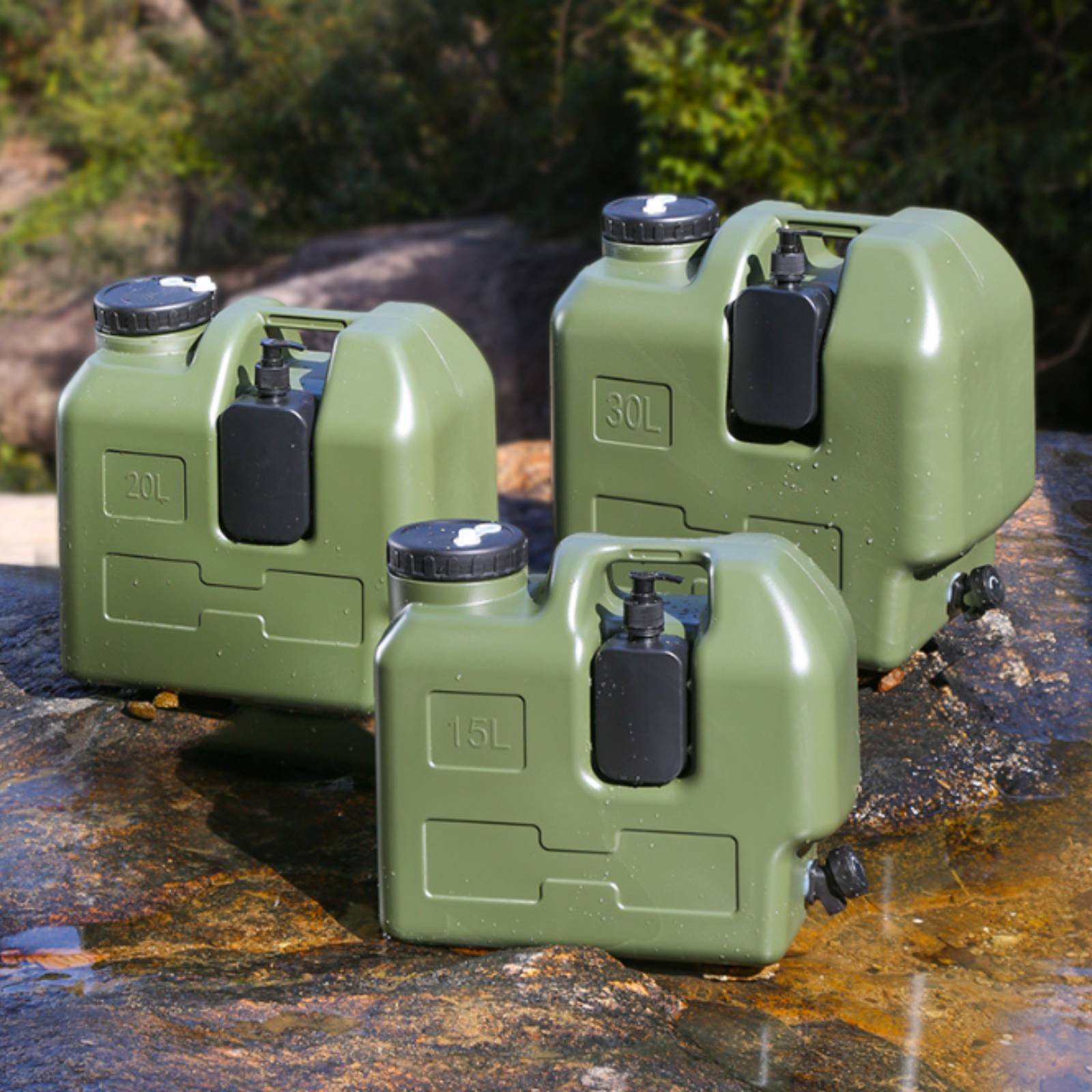 蛇口付き水容器 食品グレードPE キャンプ用ウォータージャグ - Outdoor Camping Water Jug のレビューと価格