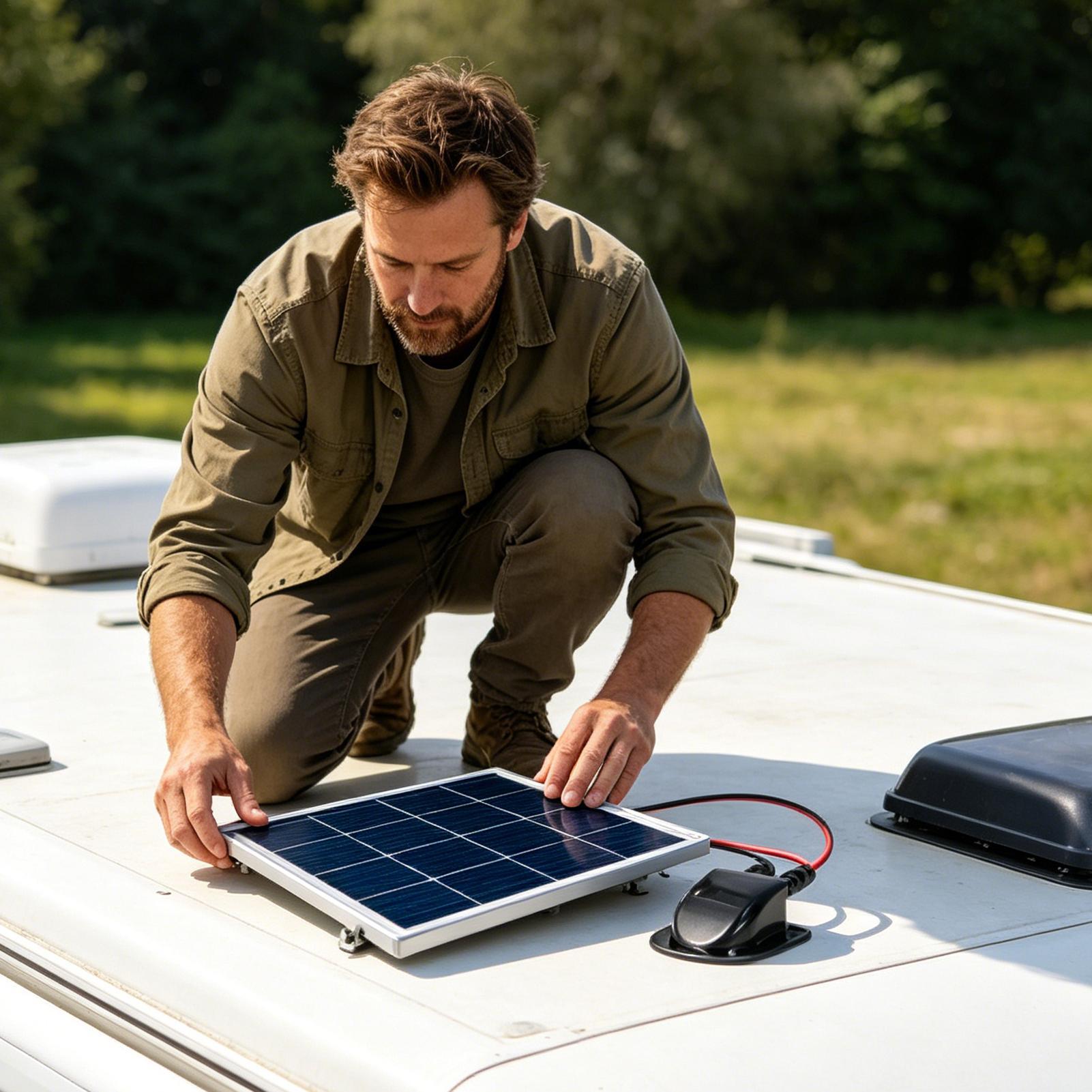 ソーラーケーブルグランド防水ケーブルエントリーハウジングソー - Outdoor Camping Trailer のレビューと価格