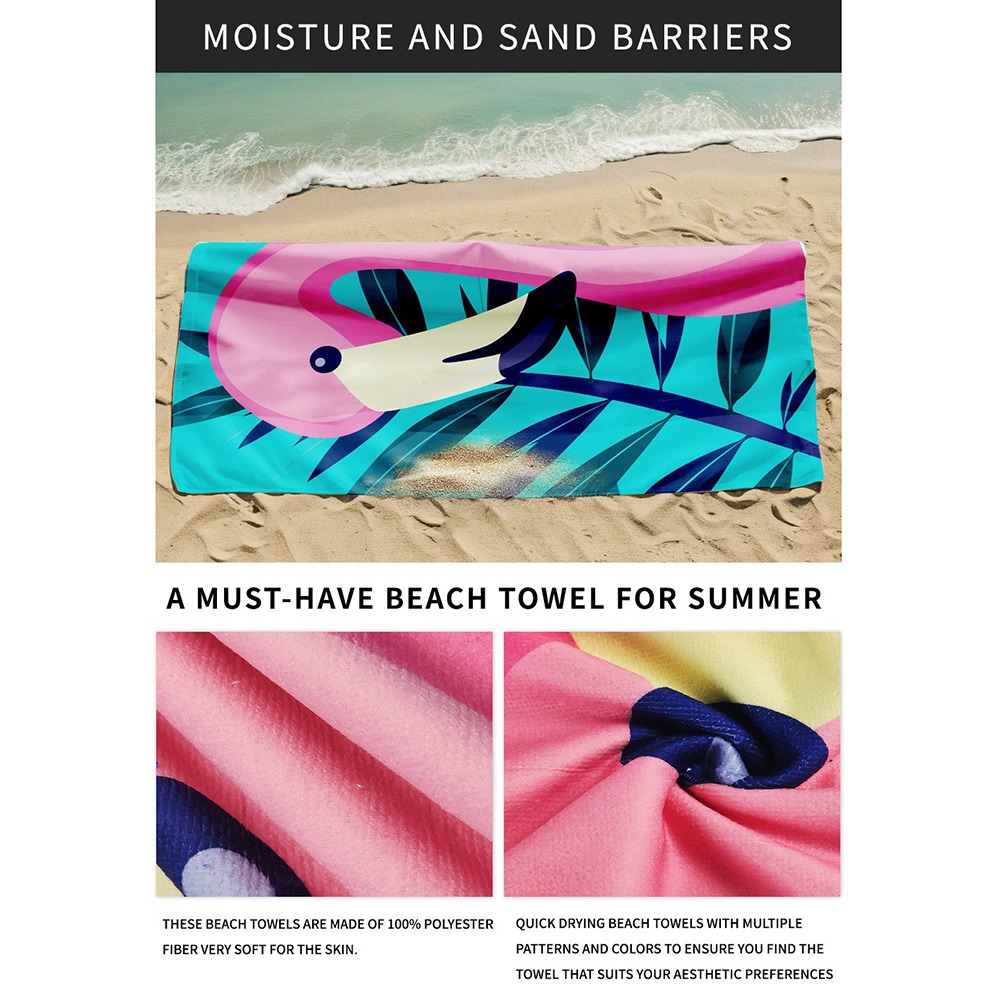 カラフルなウミガメビーチタオル 39x71インチ バスタオル - Camp Towel Microfiber のレビューと価格