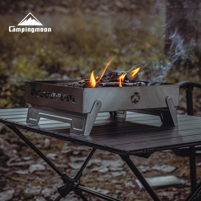 CAMPINGMOON MT-6-LT アウトドアステンレス - Outdoor Camping Fire Pit のレビューと価格