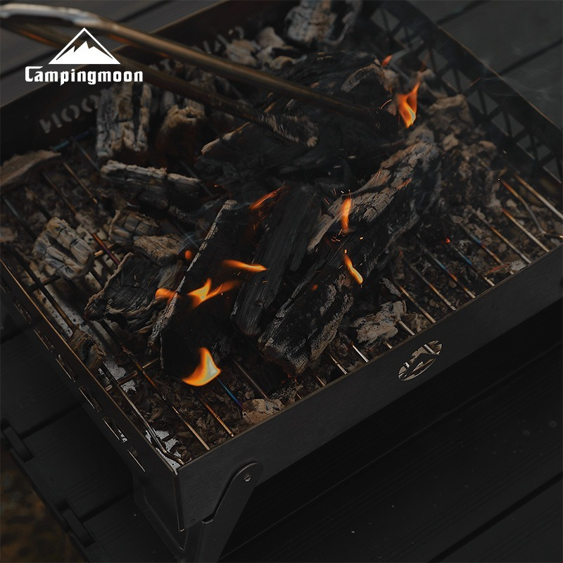 CAMPINGMOON MT-6-LT アウトドアステンレス - Outdoor Camping Fire Pit のレビューと価格