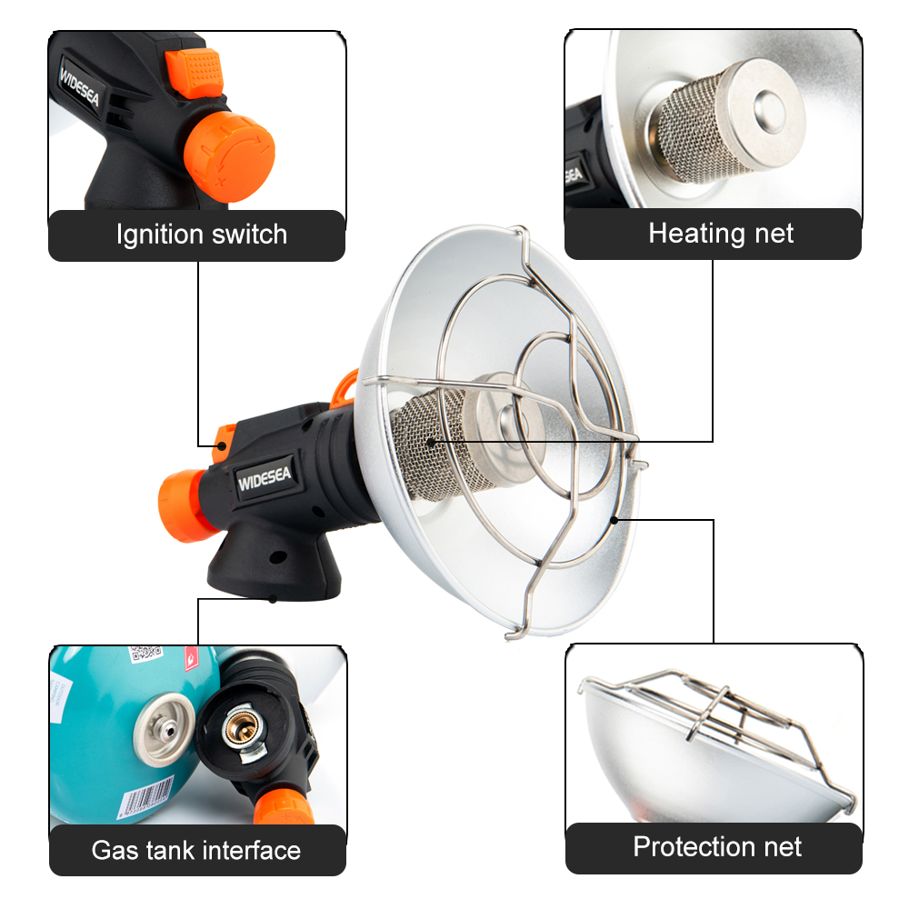 Widesea キャンプヒーターポータブルステンレス鋼暖炉冬 - Outdoor Camping Gas Heater のレビューと価格