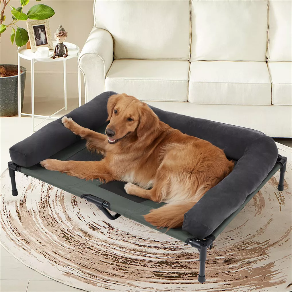 BINGOPAW屋外用犬用ベッド、高床式冷却ペット用ラウンジ - Outdoor Camping Cot のレビューと価格