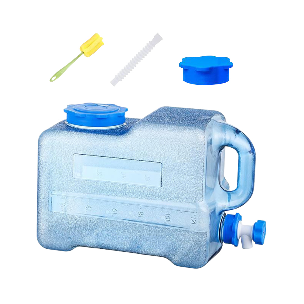 スプレー付き緊急水バレルコンテナ、大容量、ポータブル水差し、 - Outdoor Camping Water Jug のレビューと価格