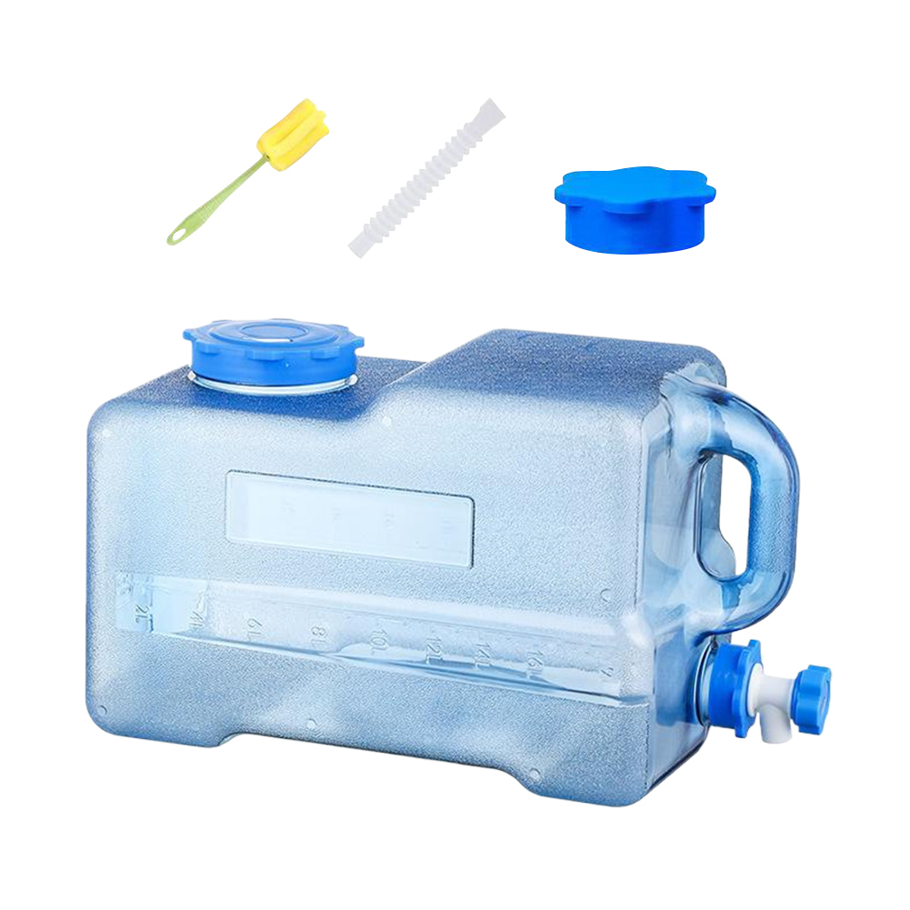 スプレー付き緊急水バレルコンテナ、大容量、ポータブル水差し、 - Outdoor Camping Water Jug のレビューと価格
