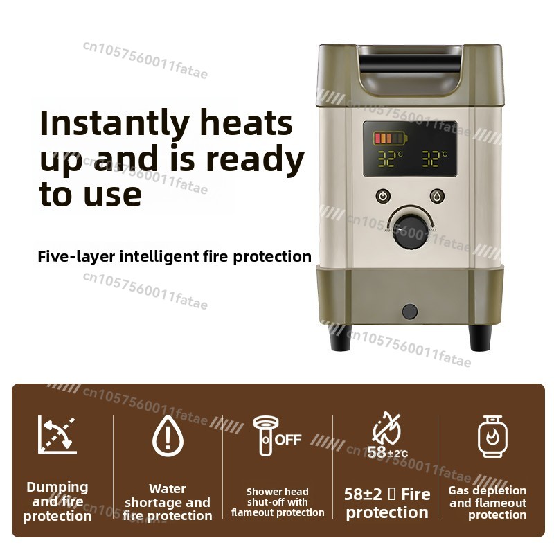 屋外シャワー キャンプ用温水器 ポータブルガスバス アーティ - Outdoor Camping Gas Heater のレビューと価格