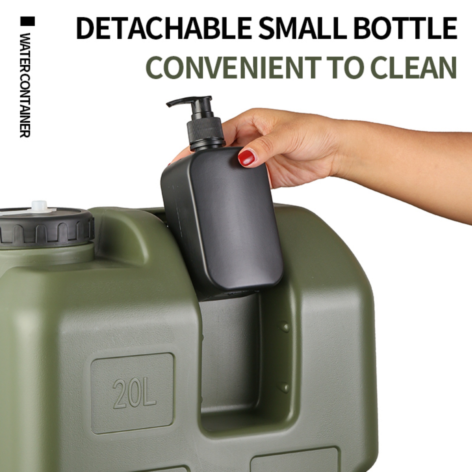 15/20Lポータブルキャンプ用ウォータージャグ、蛇口と石鹸 - Outdoor Camping Water Jug のレビューと価格
