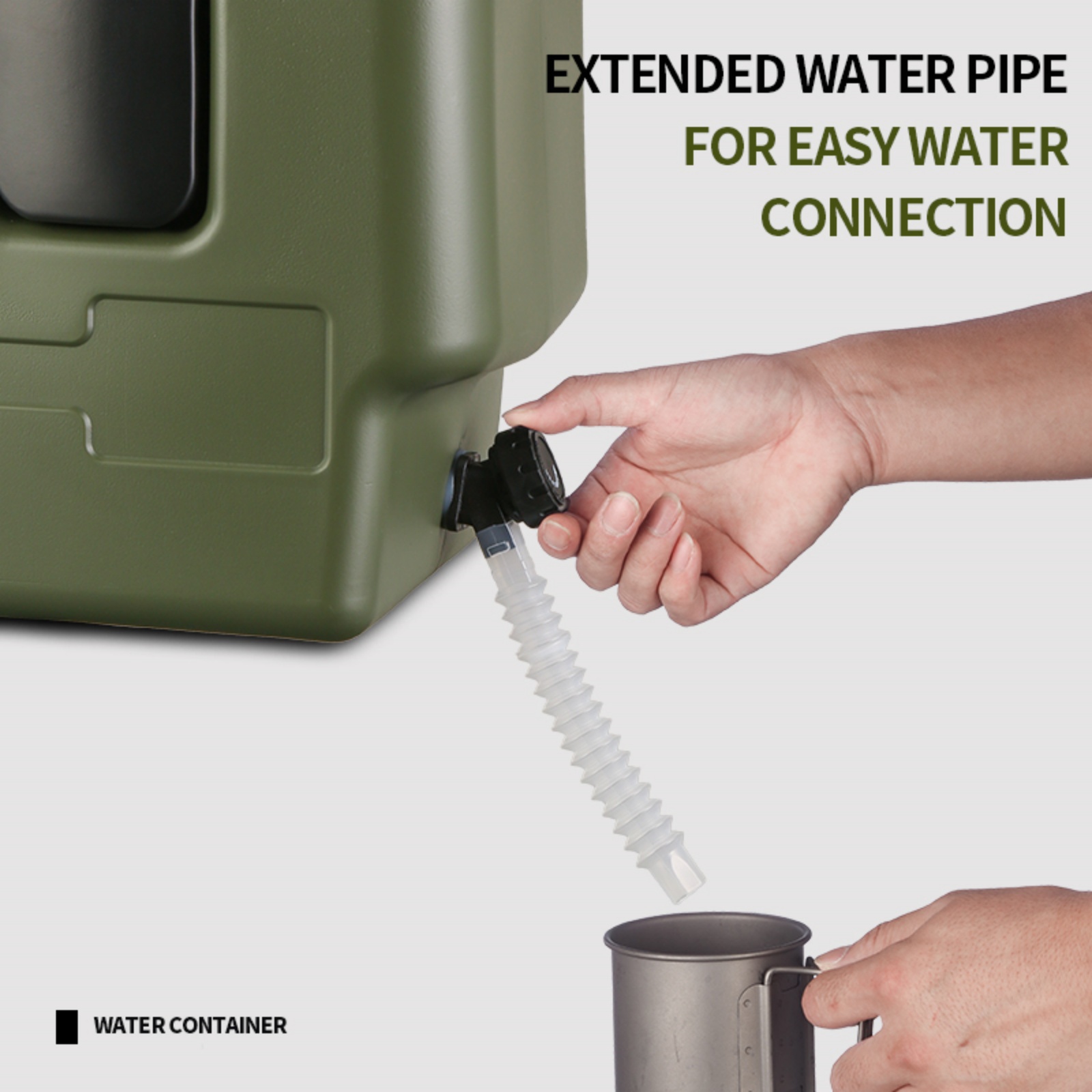 15/20Lポータブルキャンプ用ウォータージャグ、蛇口と石鹸 - Outdoor Camping Water Jug のレビューと価格