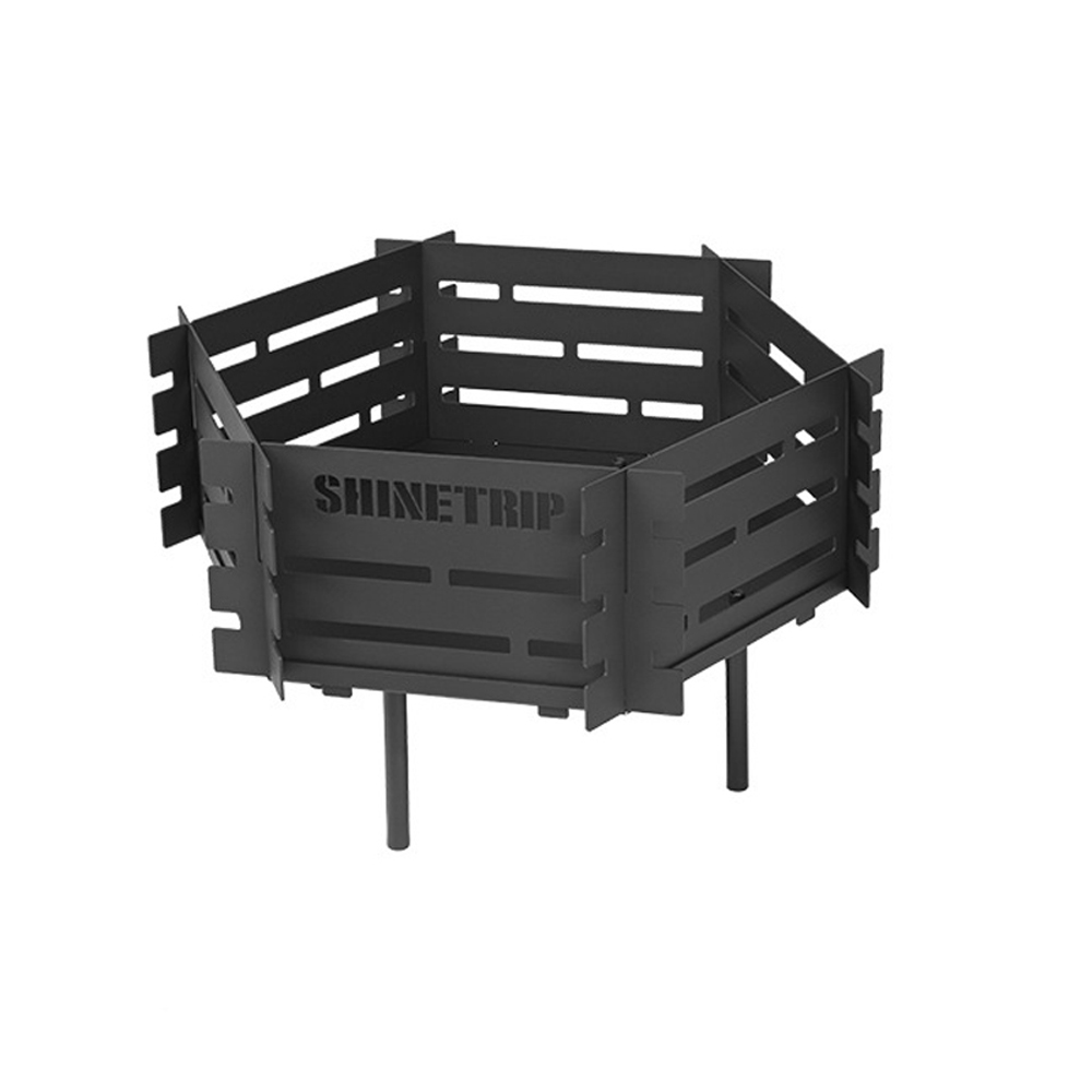 キャンプ用薪火鉢炭素鋼製取り外し可能な加熱炉ポータブルBBQ - Outdoor Camping Fire Pit のレビューと価格