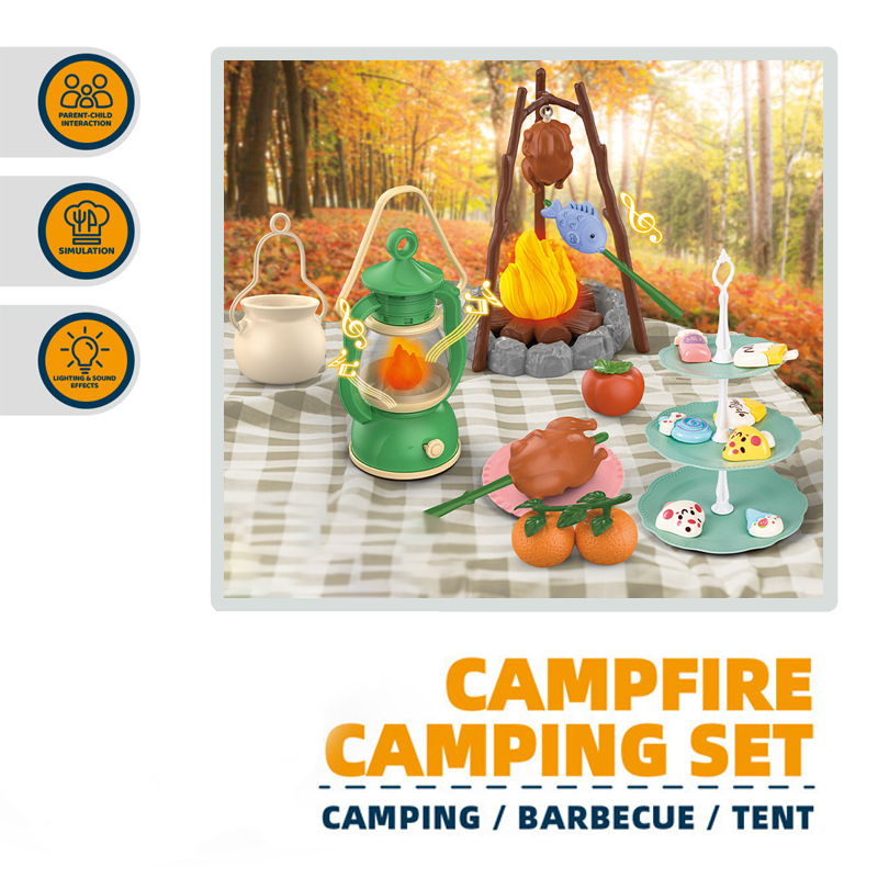 子供用キャンプセット キャンプファイヤーごっこ遊び 幼児向け - Outdoor Indoor Camping のレビューと価格
