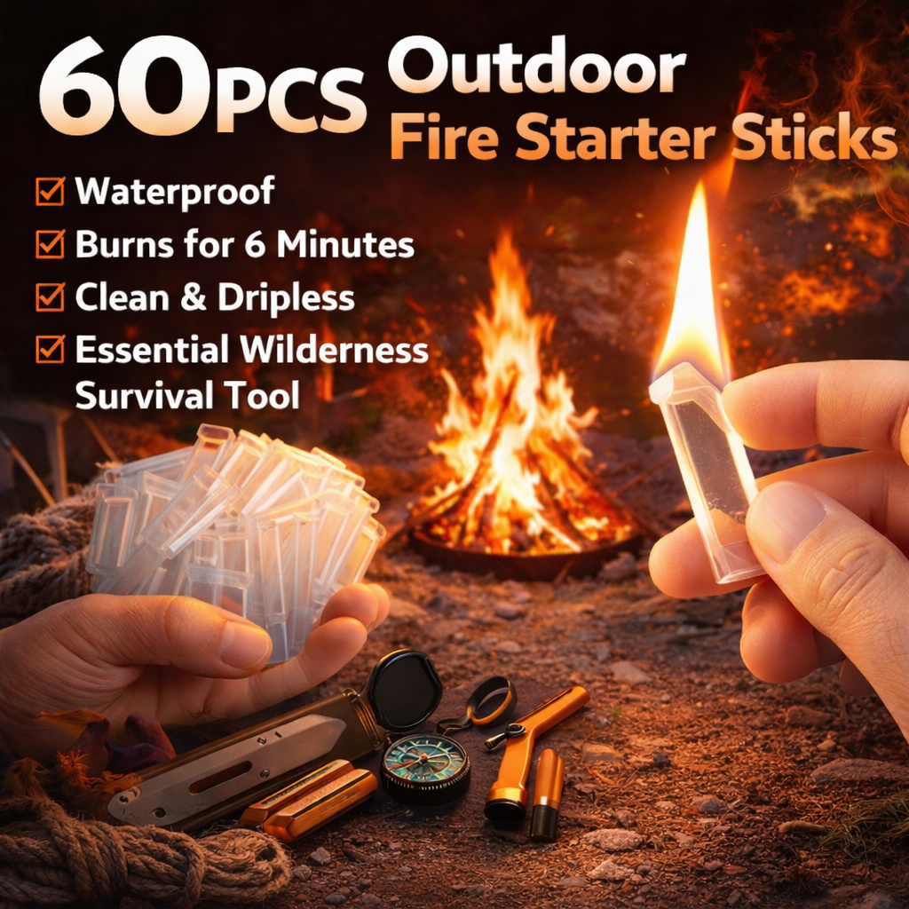 60本入り 防水ファイヤースタータースティック アウトドアサ - Fire Starter Flint のレビューと価格