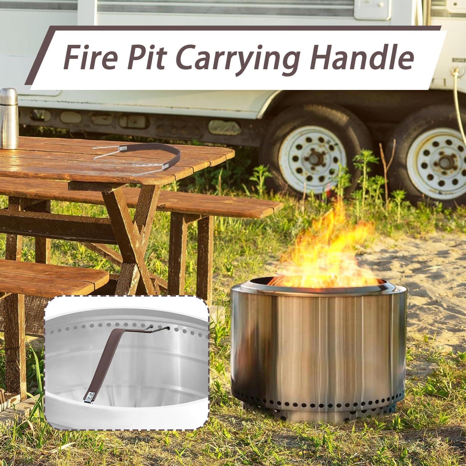 ファイヤーピット蓋用ハンドル、ファイヤーピットツール、ポータ - Outdoor Camping Fire Pit のレビューと価格