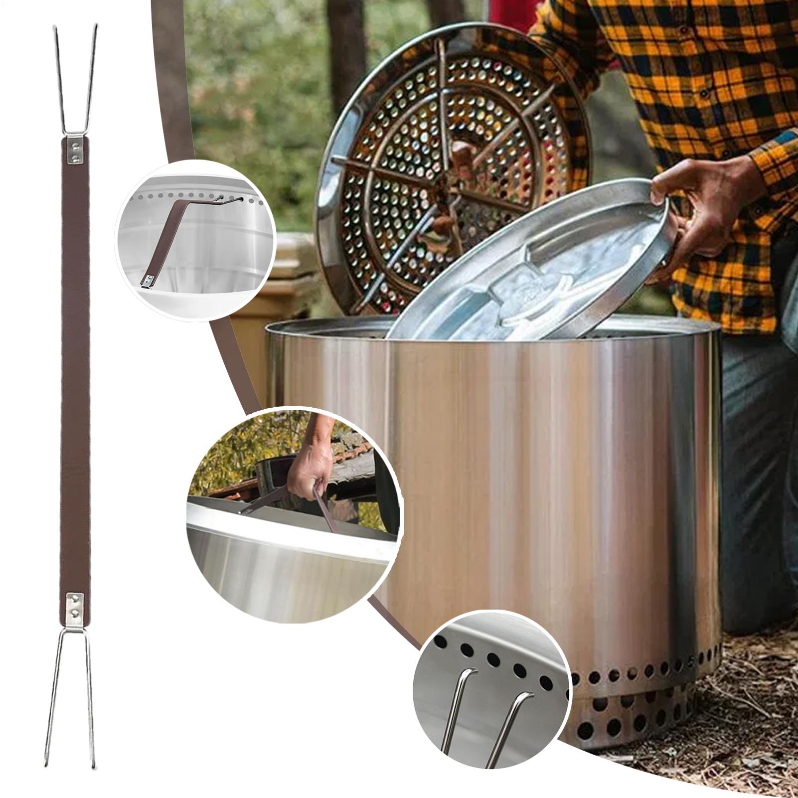 ファイヤーピット蓋用ハンドル、ファイヤーピットツール、ポータ - Outdoor Camping Fire Pit のレビューと価格
