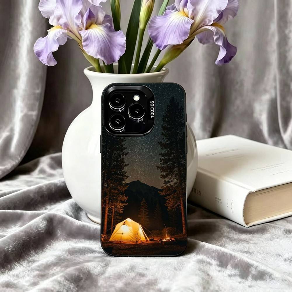 山岳自然アウトドアキャンプ用スマホケース iPhone 17 - Outdoor Camping Anime のレビューと価格