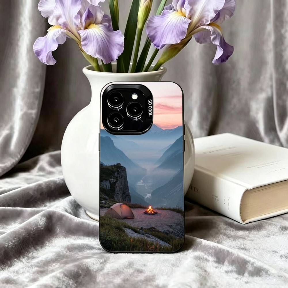 山岳自然アウトドアキャンプ用スマホケース iPhone 17 - Outdoor Camping Anime のレビューと価格