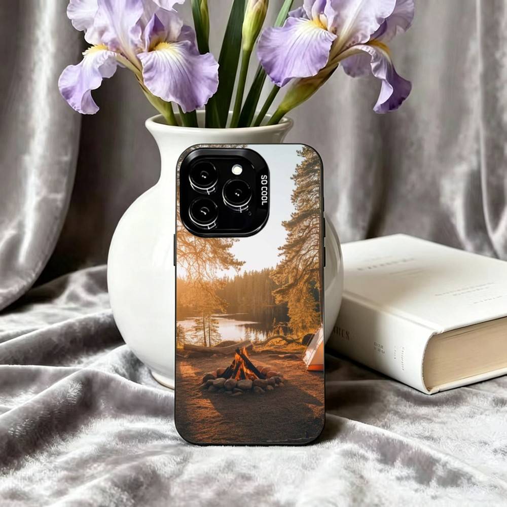 山岳自然アウトドアキャンプ用スマホケース iPhone 17 - Outdoor Camping Anime のレビューと価格