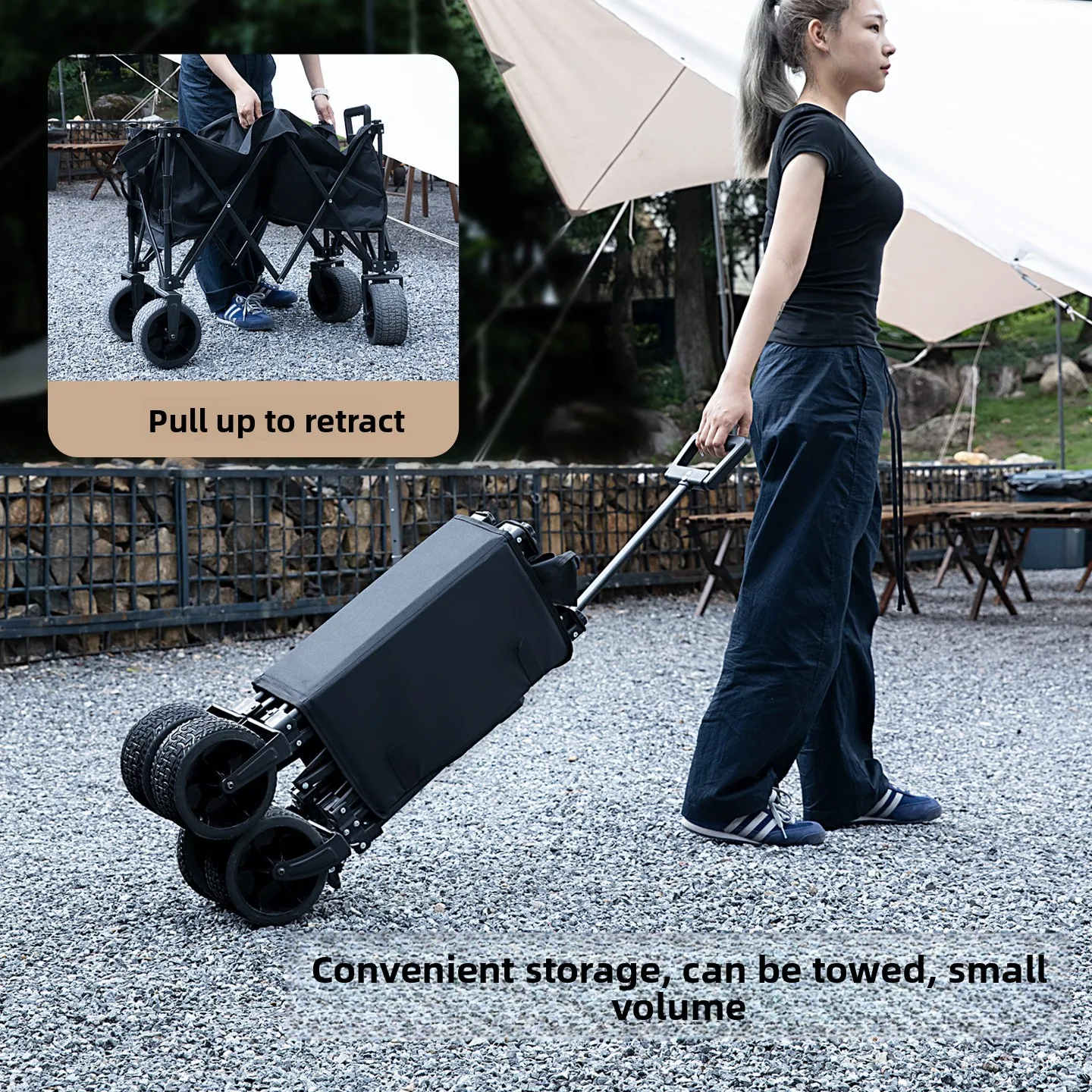 マウンテンゲストアウトドアキャンプ折りたたみ式キャンピングト - Outdoor Camping Trailer のレビューと価格