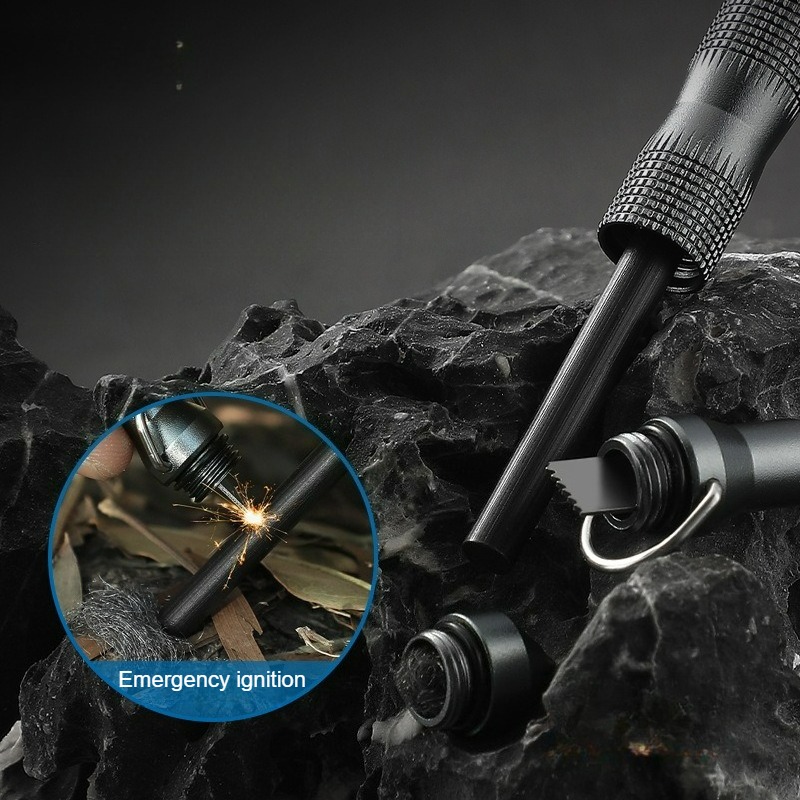 多機能高周波サバイバルホイッスル、アウトドア緊急用具、窓割り - Fire Starter Flint のレビューと価格