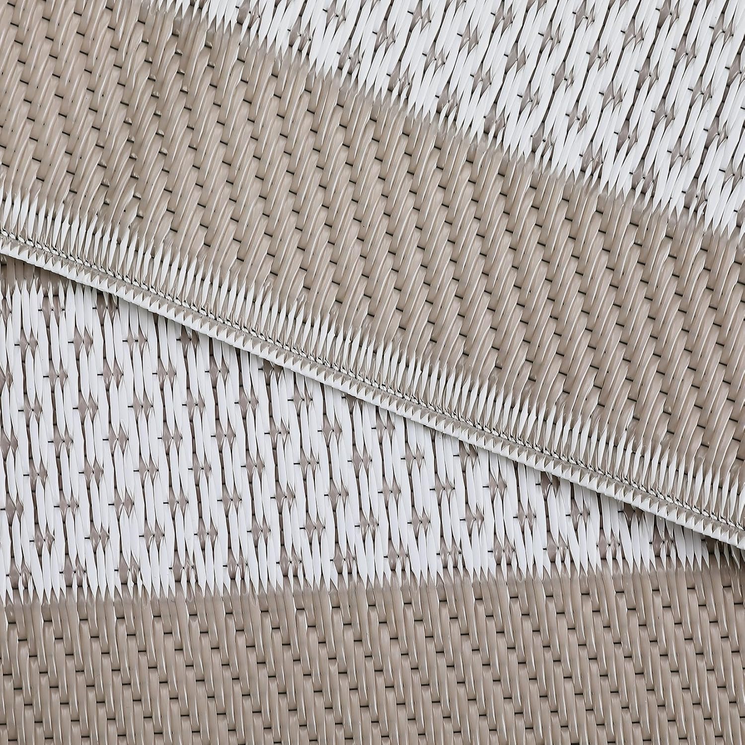 8x10 アウトドアラグ – 防水プラスチックストローリバー - Outdoor Camping Rugs 8X10 のレビューと価格