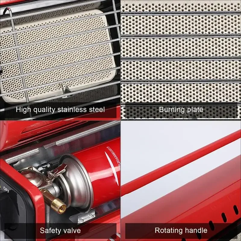 多機能屋外キャンプストーブ、ハンドウォーマー、ハイキング用ヒ - Outdoor Camping Gas Heater のレビューと価格