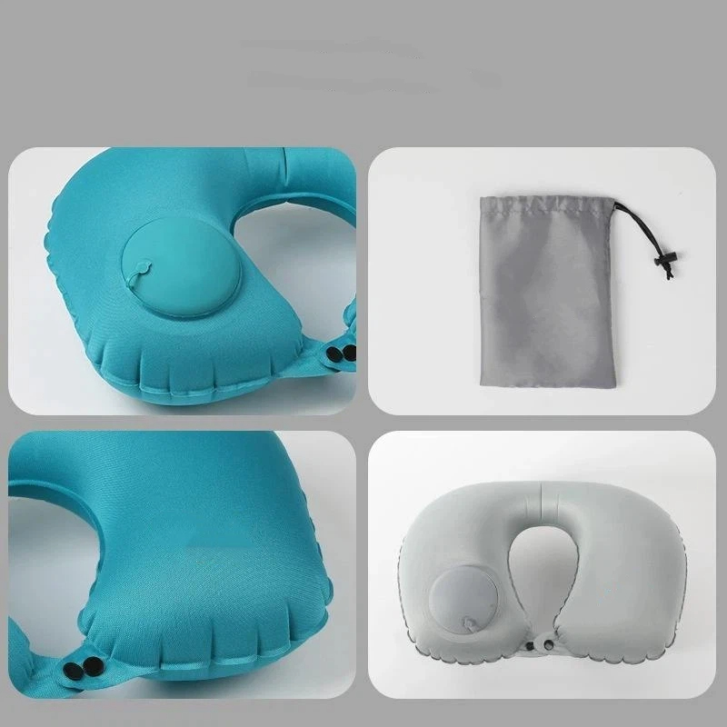 収納可能で自己充填式の群がり式インフレータブル携帯ネックピロ - Outdoor Camping Store のレビューと価格